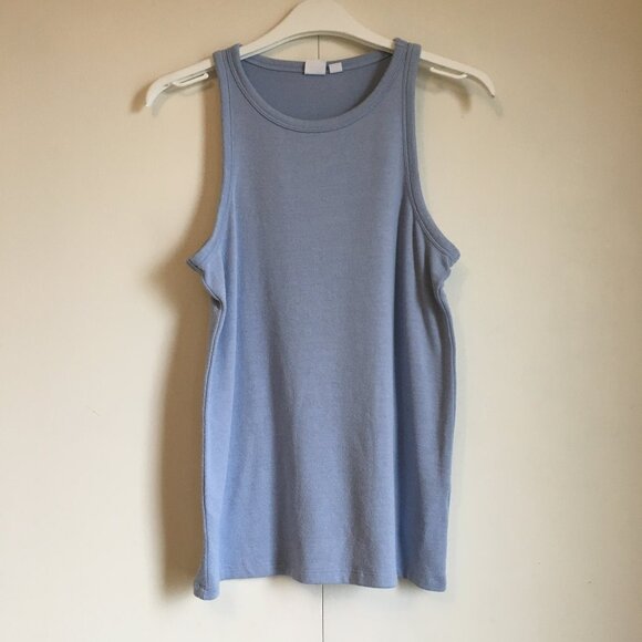 Arctic Blue Knit Tank Top - Picture 3 of 14